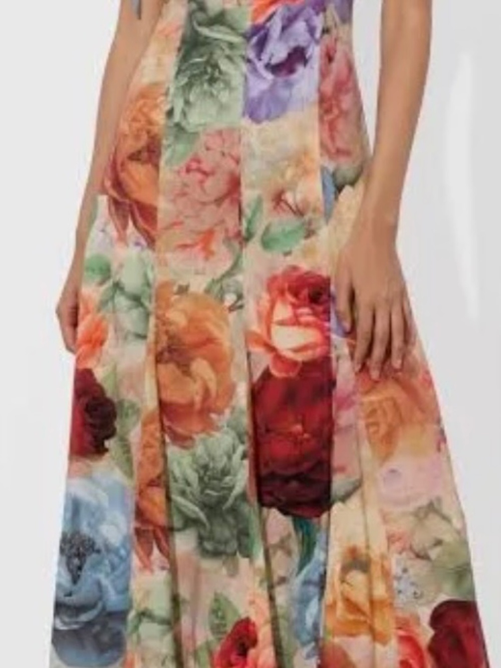 Alice + Olivia Jeanette Storm Floral Midi Dress - Picture 3 of 12